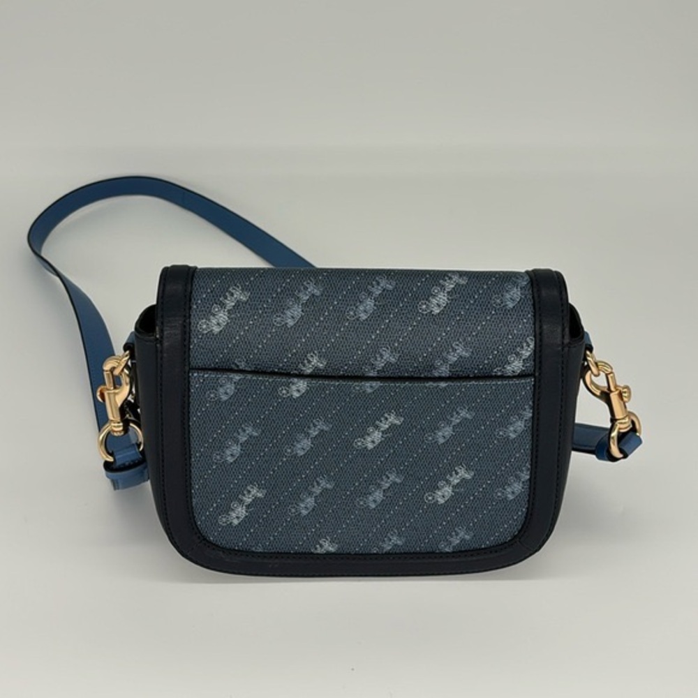 Coach Saddle Bag With Horse And Carriage Dot Print - Picture 3 of 15